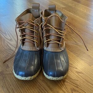 Men's Brown and Black Duck Boots